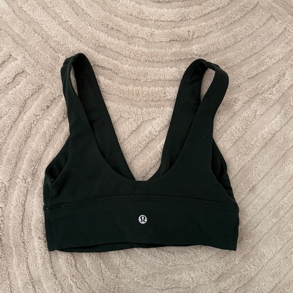 Lululemon Align V-Neck Bra Tank Rainforest Green Size 6 - Picture 3 of 5